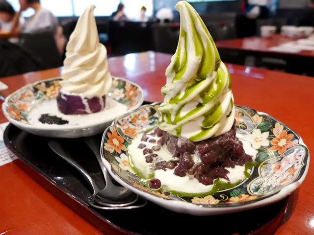 沖繩燒紫蕃薯霜淇淋 (宇治金時)