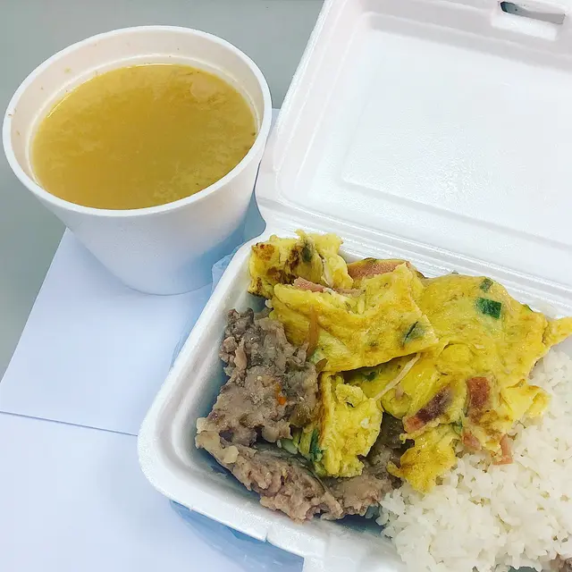 兩餸飯加湯