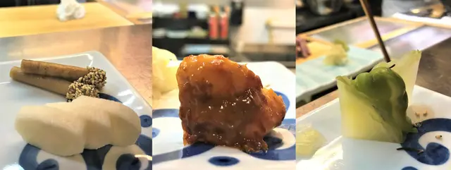 牛蒡、准山、子薑、面豉蒜頭、榨菜頭