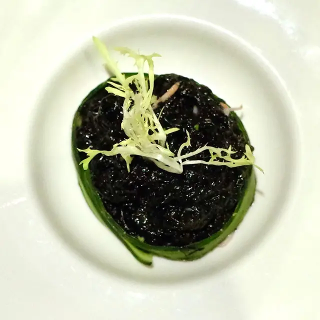 蝦苗拌頭水紫菜