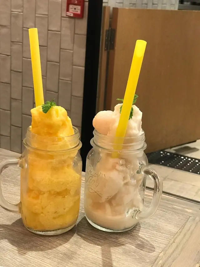芒果柚子沙冰，荔枝沙冰