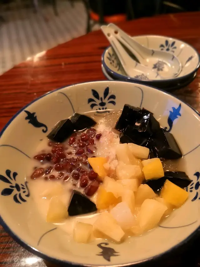 雜果紅豆涼粉冰