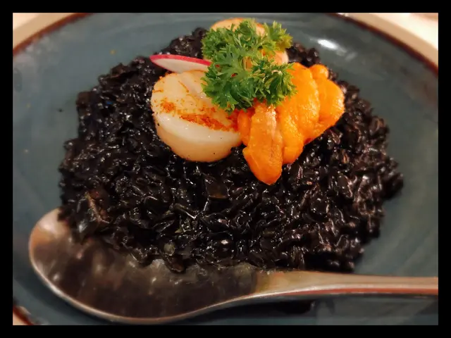 帶子海膽墨汁意大利飯