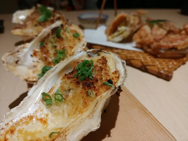 日式蒜蓉燒蠔四本$168