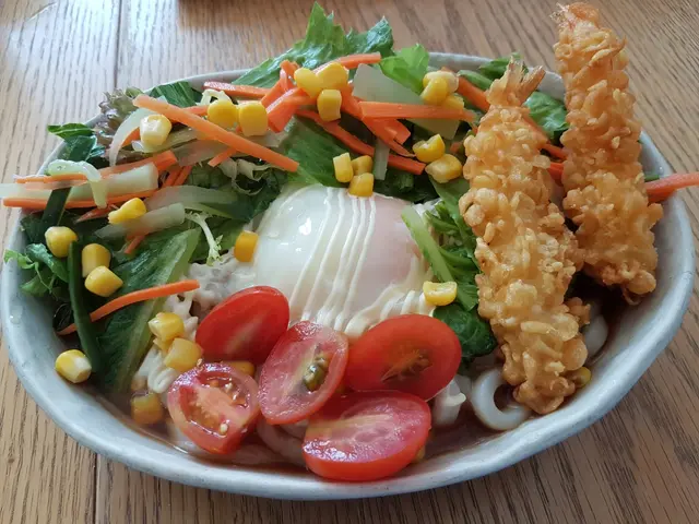 溫泉蛋海老天婦羅冷烏冬