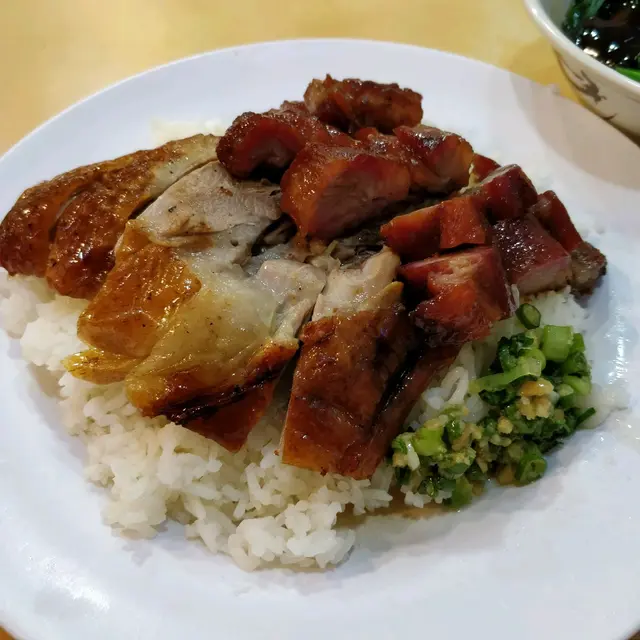 燒鵝叉燒飯