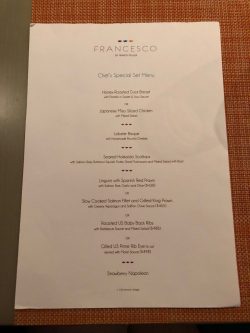 Francesco By Franck Muller s Menu Japanese Western Restaurant in