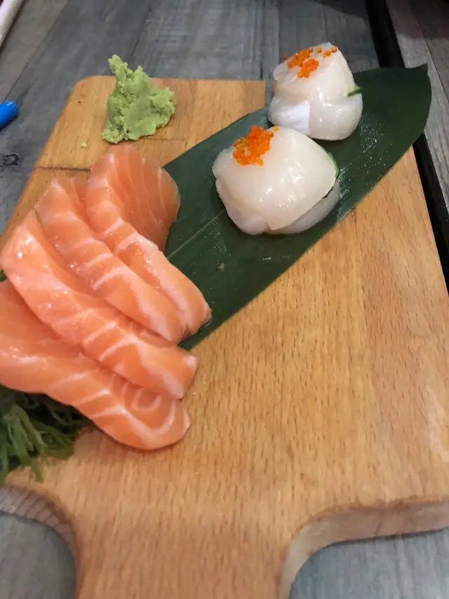 三文魚+帶子刺身