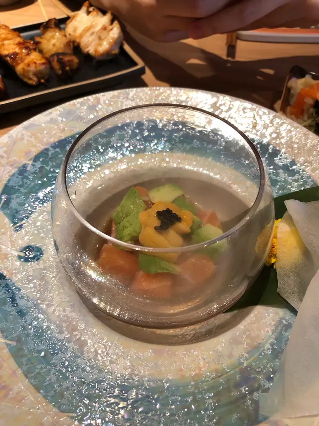 瞬間燻製三文魚他他