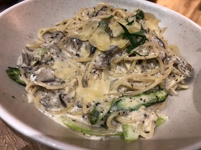 鮮露筍野菌黑松露卡邦那拉意粉