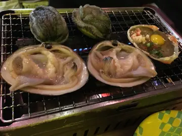 青森網鮑/北寄貝/蟹味噌甲羅燒