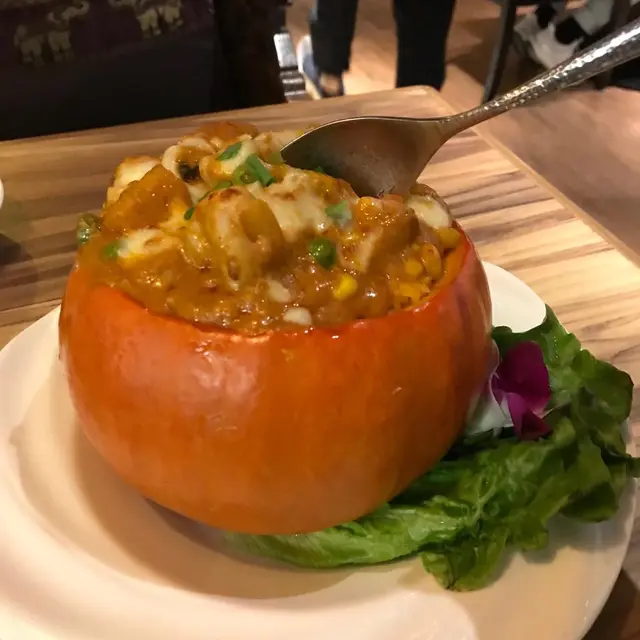 日本南瓜焗海鮮飯