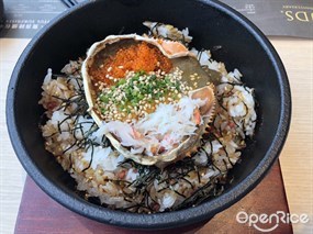 松葉蟹蓋海膽石鍋飯 - 尖沙咀的鮨千寿