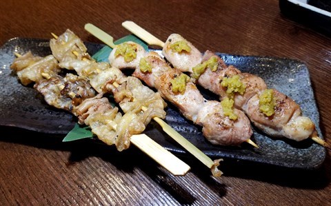 雞皮串 / 胡椒柚子雞肉串 - 尖沙咀的東京大眾酒場