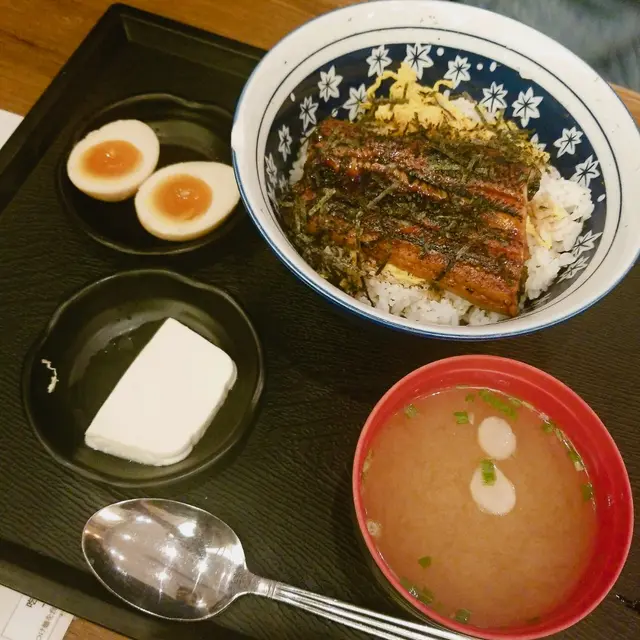 蒲燒鰻魚飯定食+味蛋