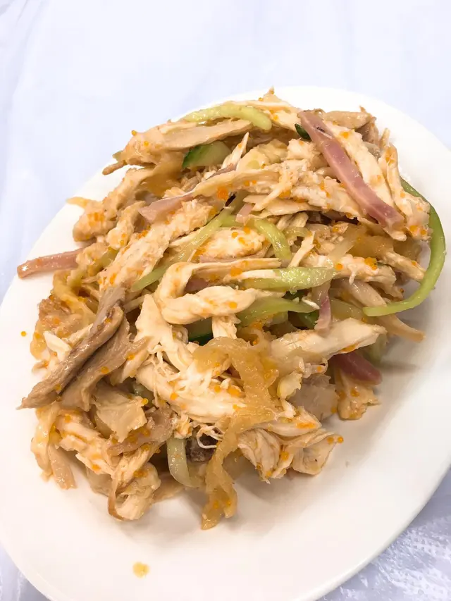 Wasabi蟹籽手撕雞 例