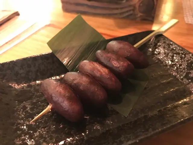 紫番薯串 