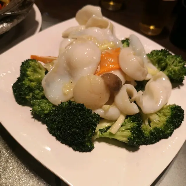 西蘭花花枝帶子