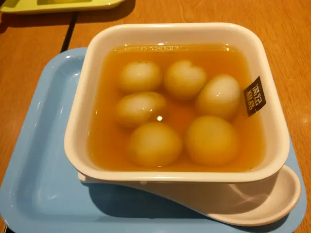  友人說薑味很濃，是中辣，湯丸芝麻也香