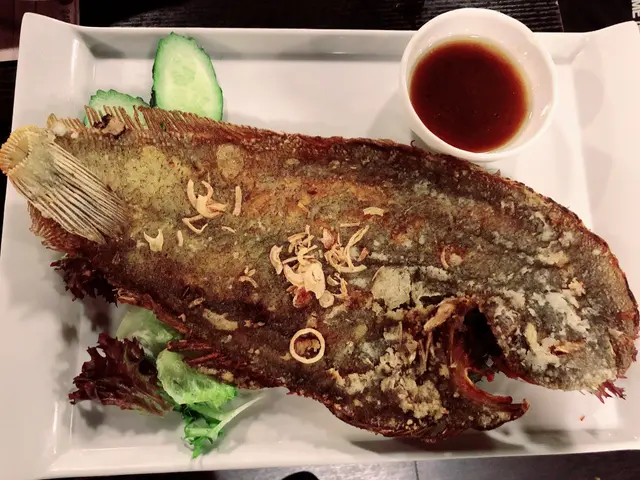 原條酥炸左口魚配柚子醋