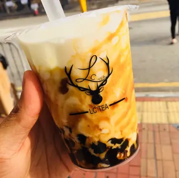 黑糖熊猫珍珠奶茶