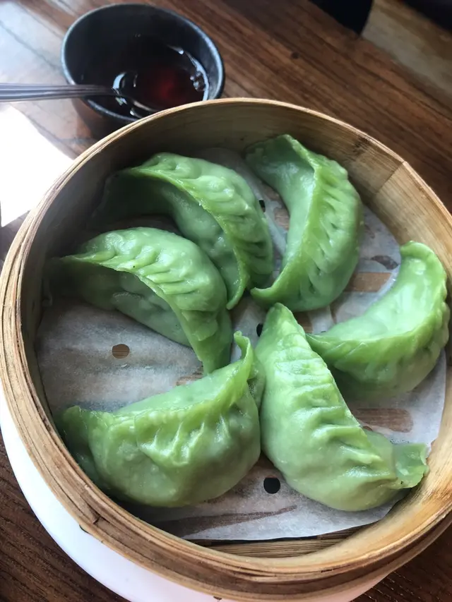 翡翠蒸素餃