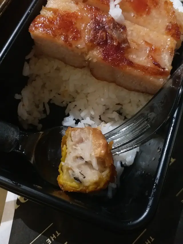 食𡁵嘅炸香菇豬肉燒賣