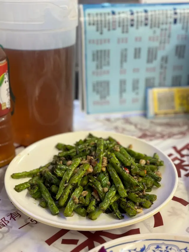 欖菜肉鬆四季豆