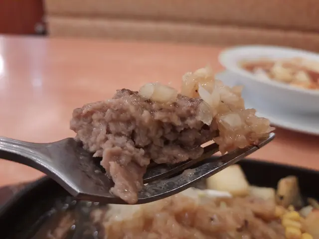 鐵板 ~ 洋蔥蒜蓉漢堡
