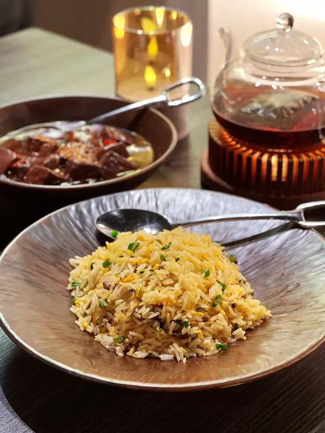 蜆肉鵝肝炒飯