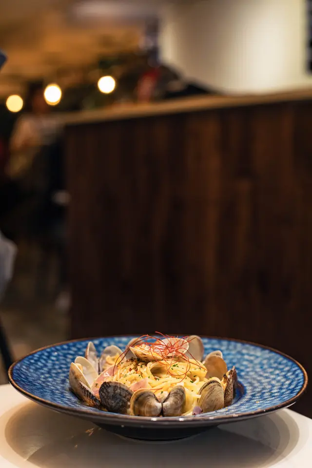 蒜油花椒蜆肉意大利麵