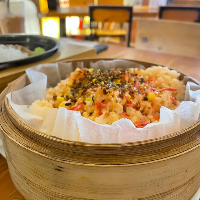 櫻花蝦明太子蒸飯