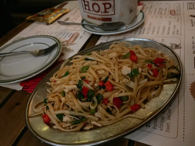 Thai basil chicken spaghetti