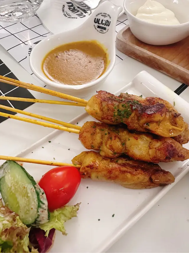 蜜味沙嗲醬雞肉串燒(6串)