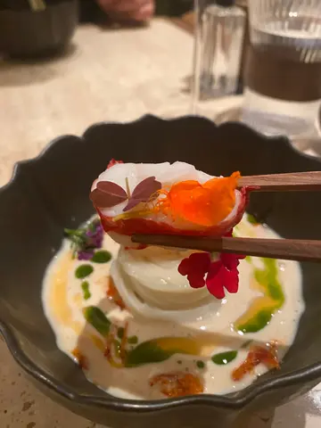 Udon Noodle in Soy Milk Lobster Bouillon