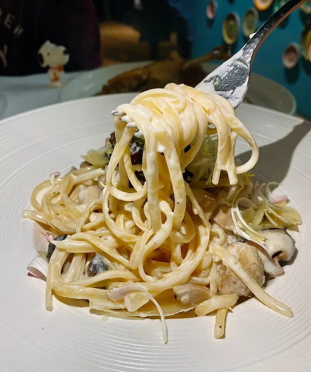 雜菌忌廉意大利扁面