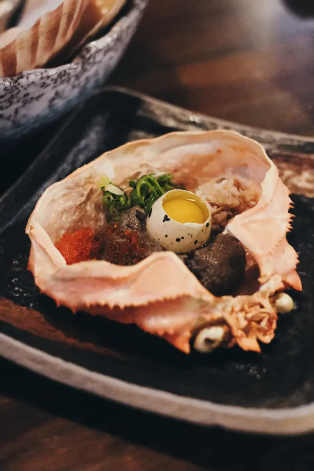 蟹味噌甲羅燒
