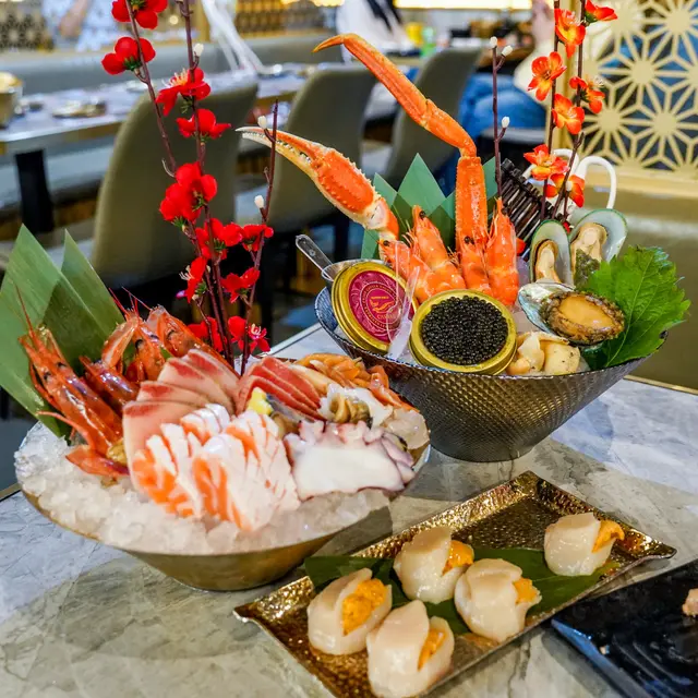 極品海鮮拼盤, 海膽帶子, 刺身