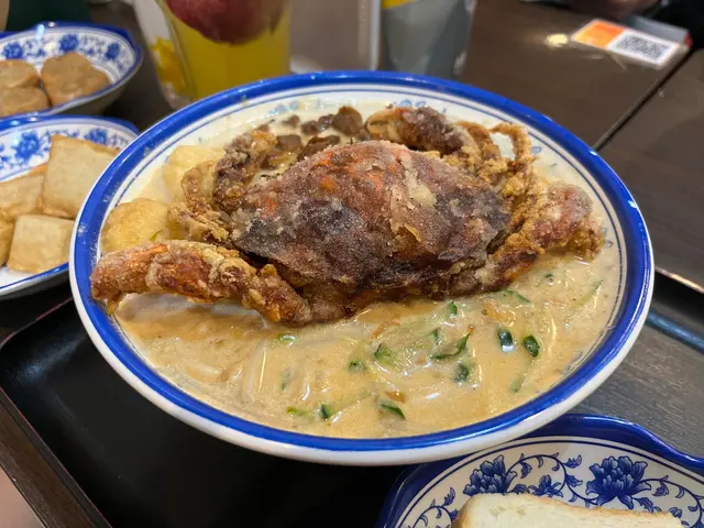 原隻炸軟殼蟹蜆肉無味精椰爺秘傳叻沙摻摻