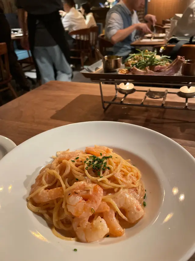 明太子忌廉大蝦意粉