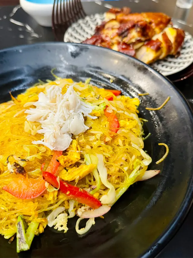 桂花蟹肉炒粉絲