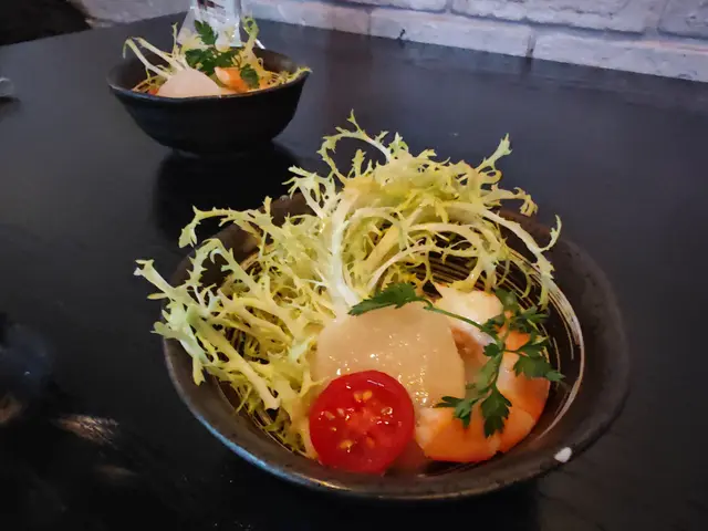 日本麵豉帶子薄片配鮮蝦肉