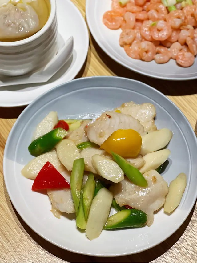 淮山蘆筍炒魚片