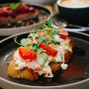 Lump crab toast
