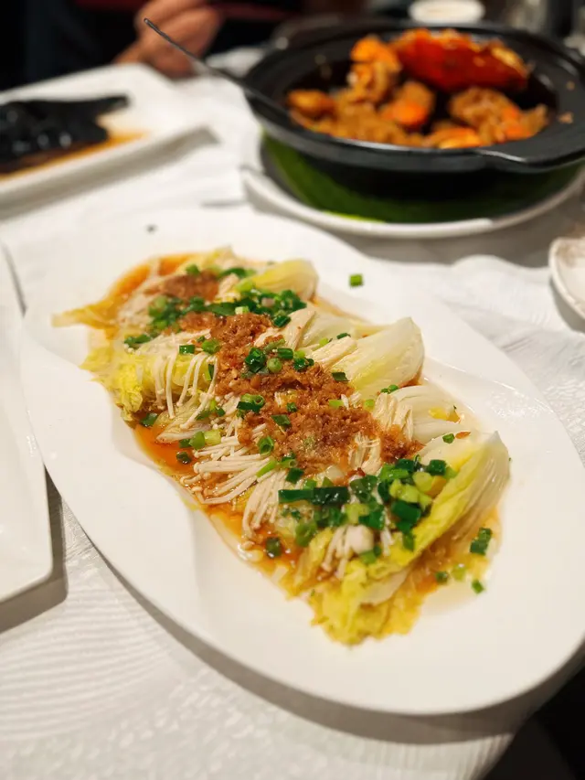 蒜蓉金菇蒸娃娃菜