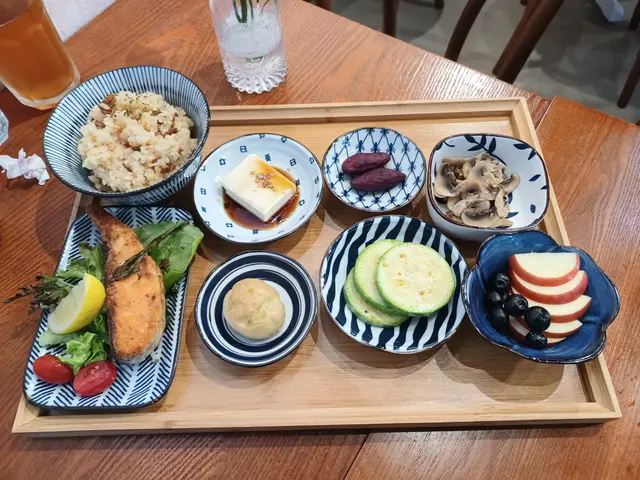 松茸味噌三文魚扒飯定食