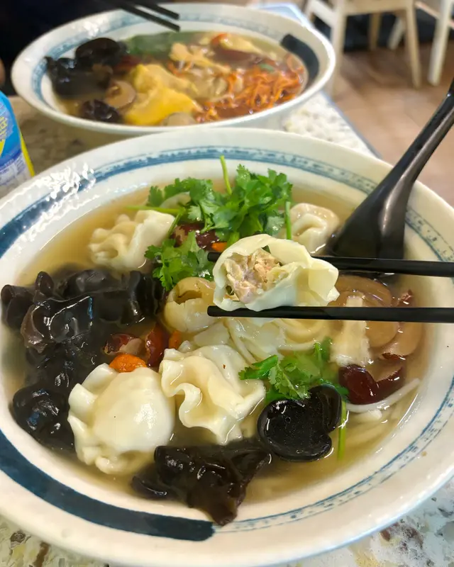 藥膳養生湯白菜豬肉餃米線