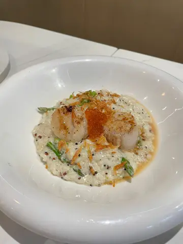 香煎帶子櫻花蝦意大利飯
