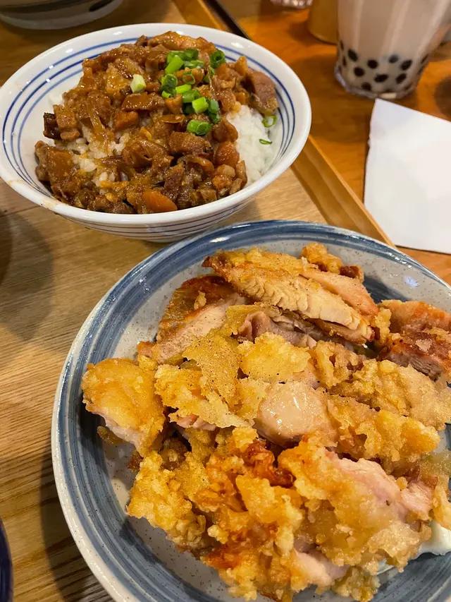 鹽酥雞排滷肉飯