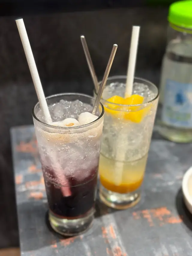 荔枝梳打、柑橘梳打